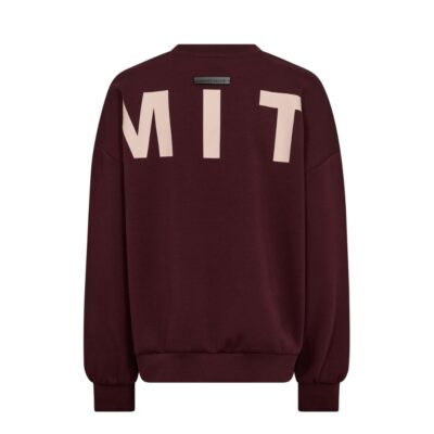 Haute L Amitie sweatshirt - Maxi Split Logo Sweat – HL10413 – Wine