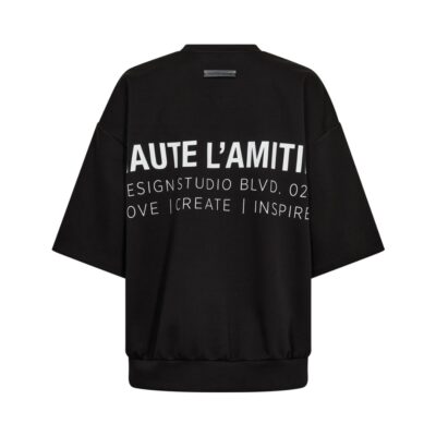 Hautre L Amitie sweatshirt - Back print studio SS Sweat – HL10687 – Black