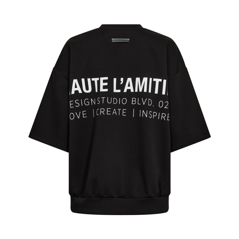 Hauté L’ Amitié sweatshirt – HL10687 (Sort) Hautre L Amitie sweatshirt - Back print studio SS Sweat – HL10687 – Black