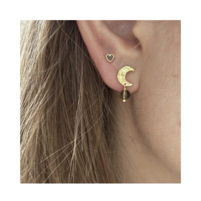 Stine A ørering - Petit Claire de Lune Earring Mocha – Single  – 1407-02-S