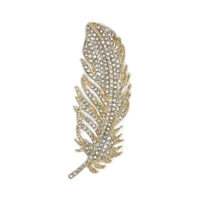 Tim og Simonsen broche - Pin Feather – TSJ700 – Gold