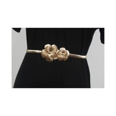Tim og Simonsen elastik bælte - Flower Elastic Belt – Belt-2 – Gold