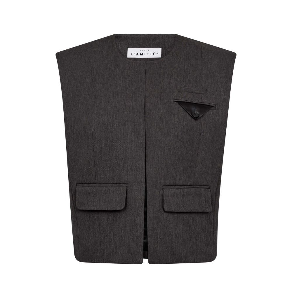 Hauté L' Amitié vest - HL10683 (Grå) Hauté L' Amitié vest - HL10683 (Grå)