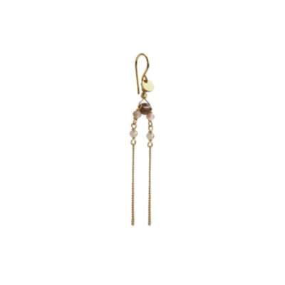 Stine A ørering - Bounce Earring with Chains and Behind Ear Pendant – Single  – 1420-02-S