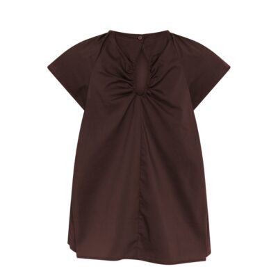 La Rouge top - Vilma Sleeveless Top – LR1929 – Dark Brown