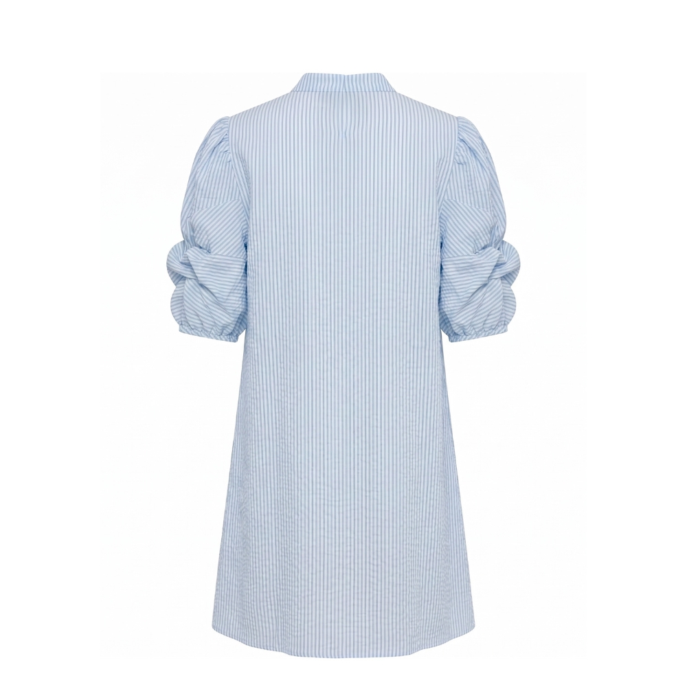 Gossia kjole - MiljaGO (Blå) Gossia kjole - MiljaGO Dress – G3363 - Blue Stripes