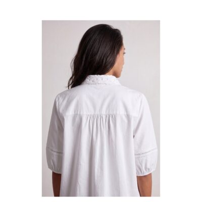 Levete Room skjorte - Isla Solid 144 – 301610 – 1000 White