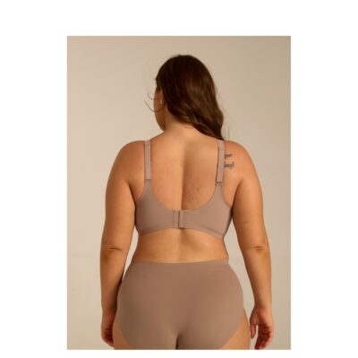 Femifemme bh - SoftScallop Full Coverage Bøjlefri BH - FF6001 - Soft Mocha