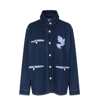 Lollys Laundry denim jakke - EddaLL Jacket SL – 26461-6013 – Dark Blue