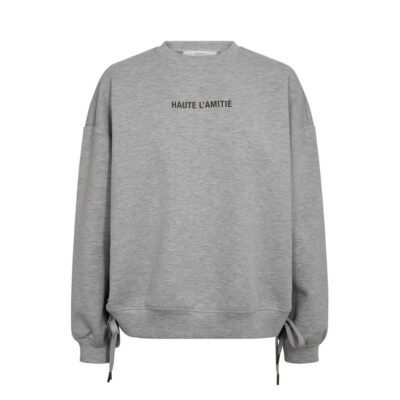 Haute L Amitie sweatshirt - New studio Tie sweat – HL10714 – Grey Melange