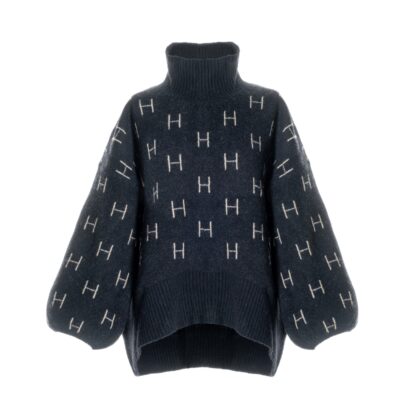 Hest strik sweater - FAM Sweater Short - 1010120101 - Black