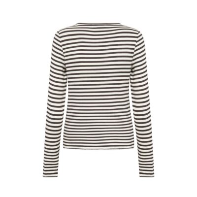 Leveté Room bluse – LR-Ika 11 (Sort/Hvid)