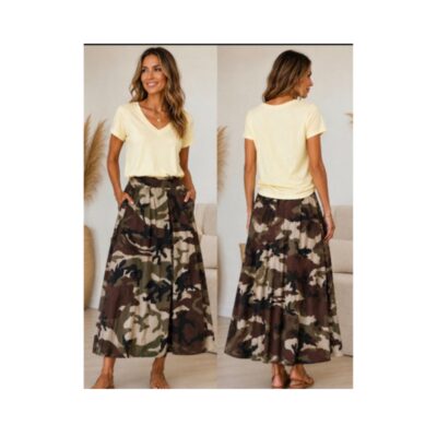 Boho Love nederdel – B1410 (Camoflage)