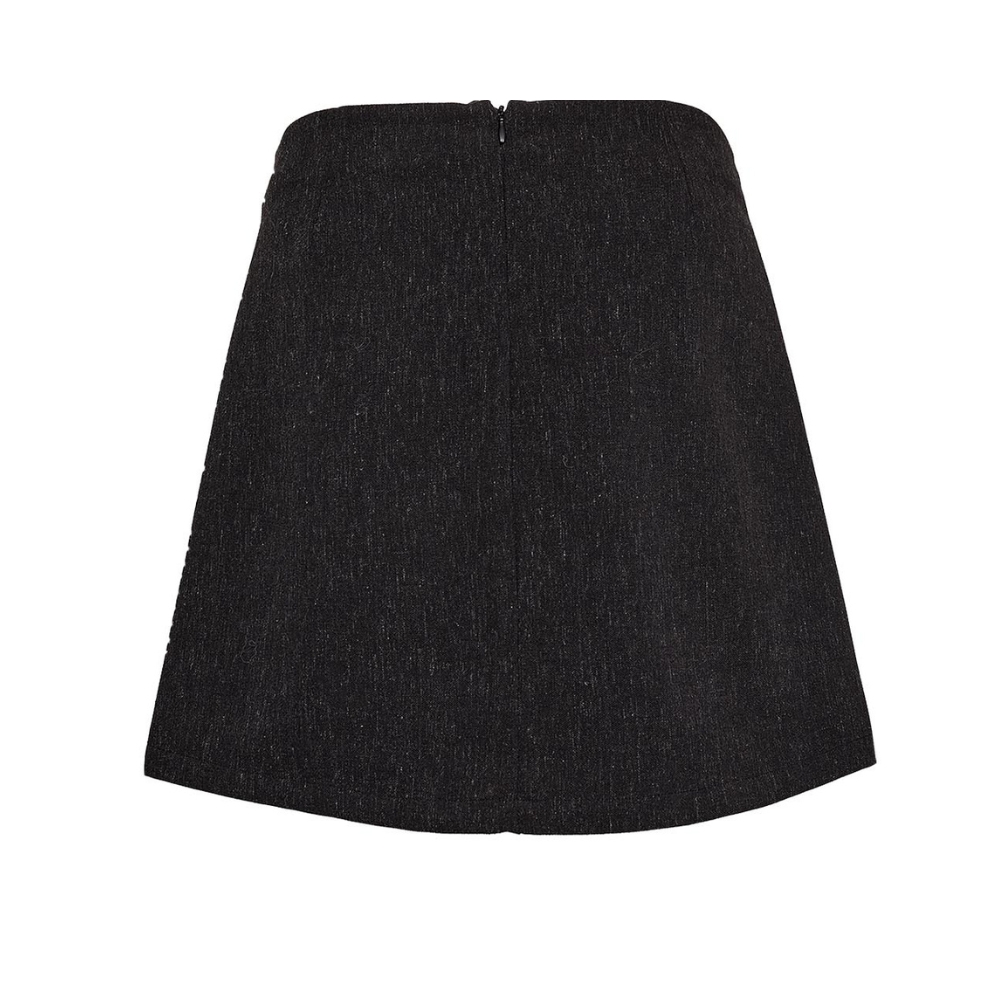 Gossia nederdel - LicaGO (Sort Melange) Gossia nederdel - LicaGO Skirt – G3085 – Black Melange