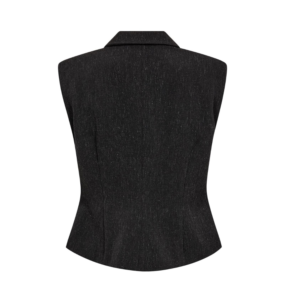 Gossia vest - LianaGO (Sort Melange) Gossia vest - LianaGO Waistcoat – G3086 – Black Melange