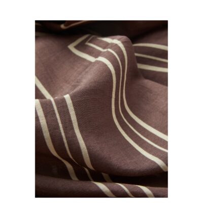 Beck Sondergaard tørklæde - Strie Sico Scarf – 2607300015 – Hot Fudge Brown