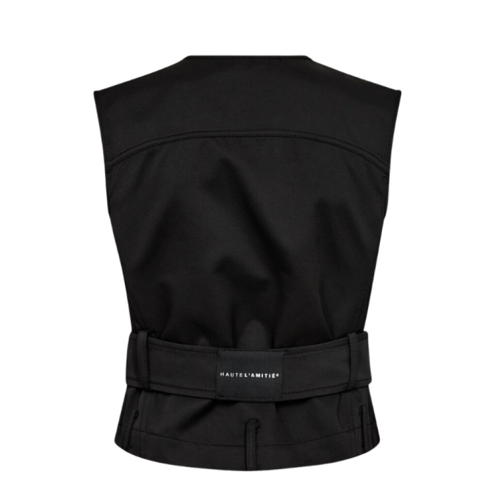 Hauté L' Amitié vest - HL10835 (Sort) Haute L Amitie vest - Rabi Belt Vest – HL10835 – Black