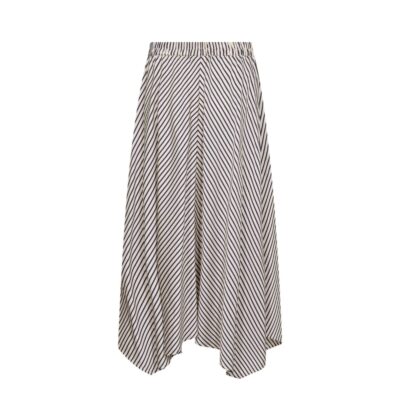 Gossia nederdel - ClorieGO – G3314 - Navy Creme Stripes