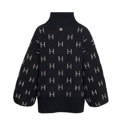 Hest strik sweater - FAM Sweater Short - 1010120101 - Black