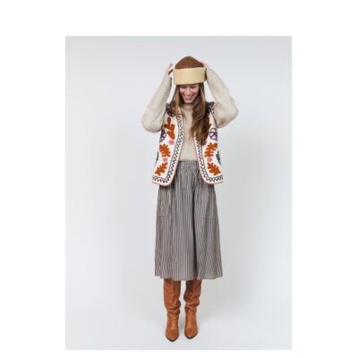 Lollys Laundry vest - HoneyLL Vest SL – 26438-1028 – Creme