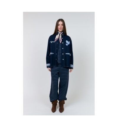 Lollys Laundry jakke - EddaLL (Mørkeblå) Lollys Laundry denim jakke - EddaLL Jacket SL – 26461-6013 – Dark Blue