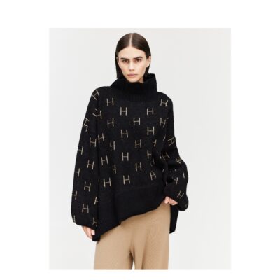Hest strik sweater - FAM Sweater Short - 1010120101 - Black