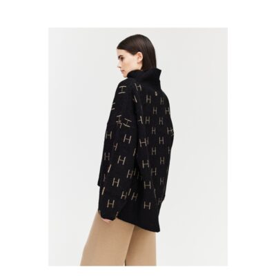 Hest strik sweater - FAM Sweater Short - 1010120101 - Black