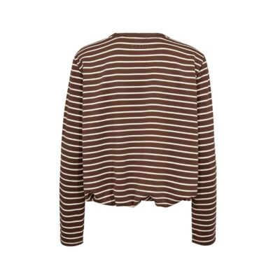 Gossia bluse – KinneGo (Brun/Hvid)