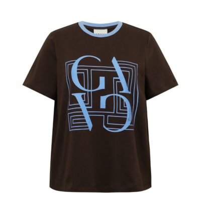 Gossia t-shirt - BasGO Tee – G2850 (Chocolate/Blue Print)
