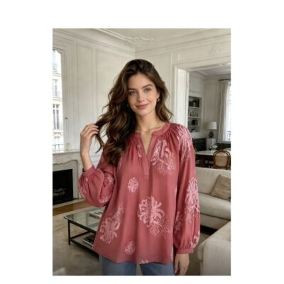 Lecoco bluse - Susse - 35168 - 313 Wine Red