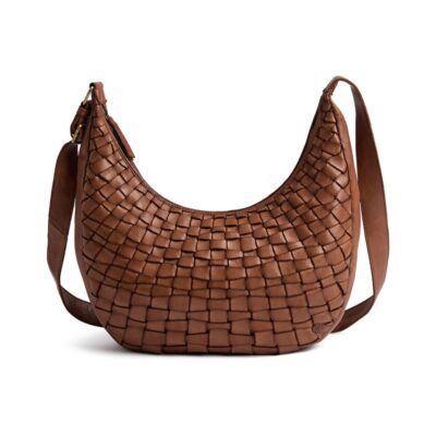 Skuldertaske i skind – 16942 (Cognac)