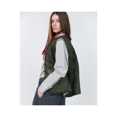 Lollys Laundry vest – UnityLL (Mørkegrøn)