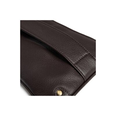 Depeche clutch i skind 16378 (Mørkebrun)