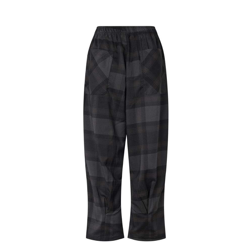 Lollys Laundry bukser - KikiLL (Mørkegrå) Lollys Laundry ternede bukser - KikiLL Pants - 26414-2006 - 14 Dark Grey