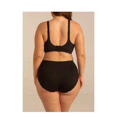 Femifemme højtaljede trusser .- Invisible Highwaist Maxi Trusser – FF1001 – Black