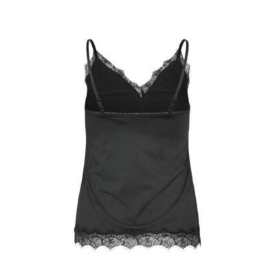 Rosemunde top - RWBridget SL Lace Strap – 102507 – Black