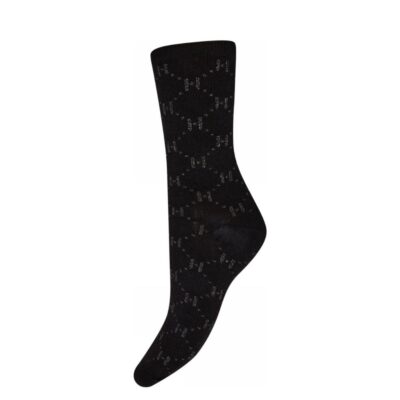 Hype the Detail strømper - Logo rib sock - 3-21470-7500 - 9 Black