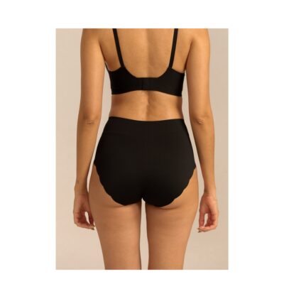 Femifemme højtaljede trusser .- Invisible Highwaist Maxi Trusser – FF1001 – Black