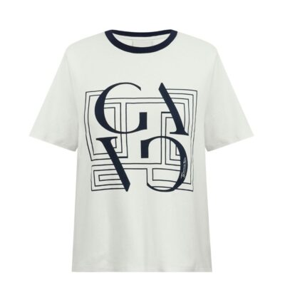 Gossia t-shirt - BasGO Tee – G2850 (Off White/Navy Print)