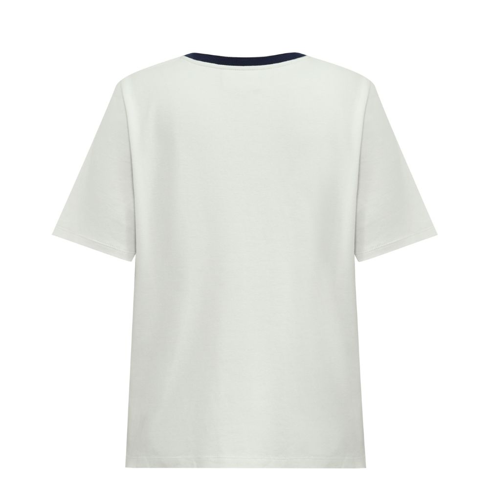 Gossia t-shirt - BasGO (Råhvid/Navy) Gossia t-shirt - BasGO Tee – G2850 (Off White/Navy Print)