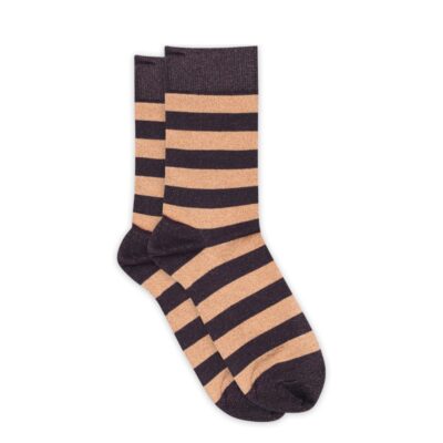 MP Denmark glimmer strømper - Mathilde Glitter Socks – 79779 - 2001 Dark Purple