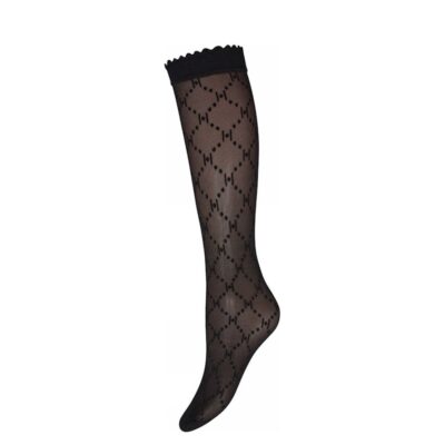 Hype the Detail knæstrømper -Knee high logo - 3-46113-0-1100 - 1100 Black