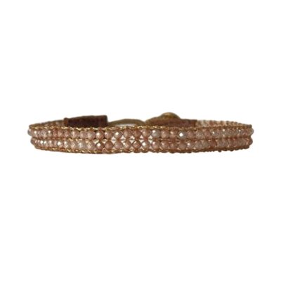 Ibu Jewels armbånd – AL24-Cap Lise (Champagne)