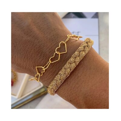 Ibu Jewels Armbånd IBU04 Heart (Guld)