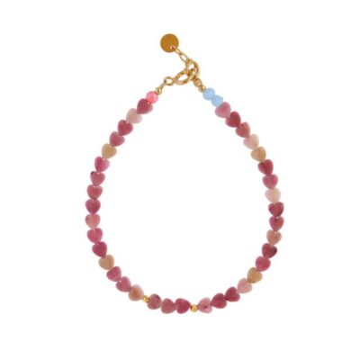 Stine A armbånd - Pink Hearts Bracelet – 3238-02-OS – Pink
