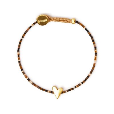 Ibu Jewels armbånd – IJ MIX 03 (Brun/Sort)