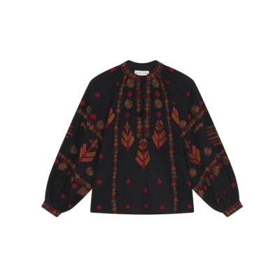 Maison Hotel bluse – Robin (Sort)