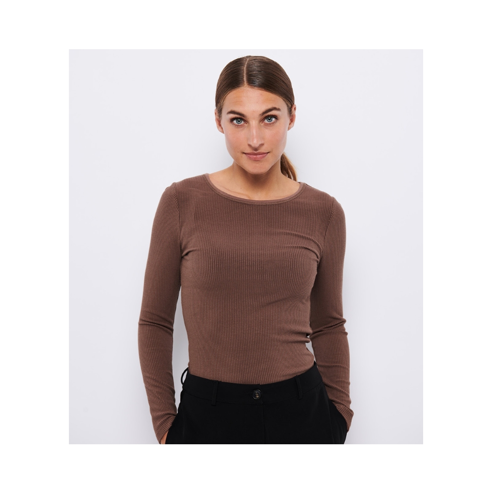 La Rouge bluse – Lisa (Lysebrun) La Rouge bluse – Lisa (Lysebrun)